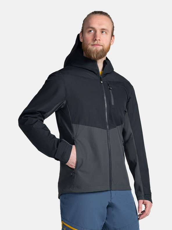 Kilpi Сиво и черно мъжко яке за спорт Kilpi Sonna-M