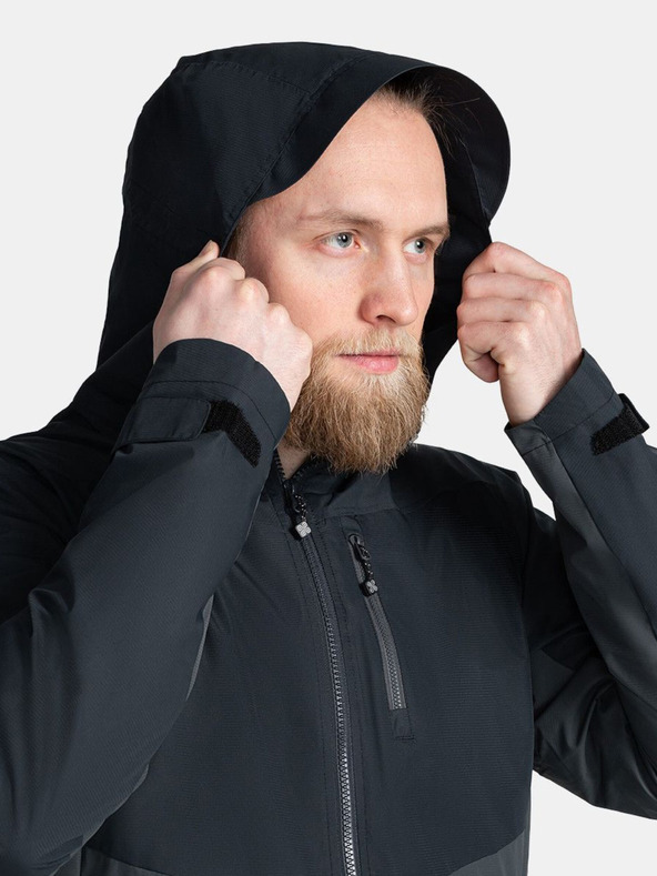 Kilpi Сиво и черно мъжко яке за спорт Kilpi Sonna-M