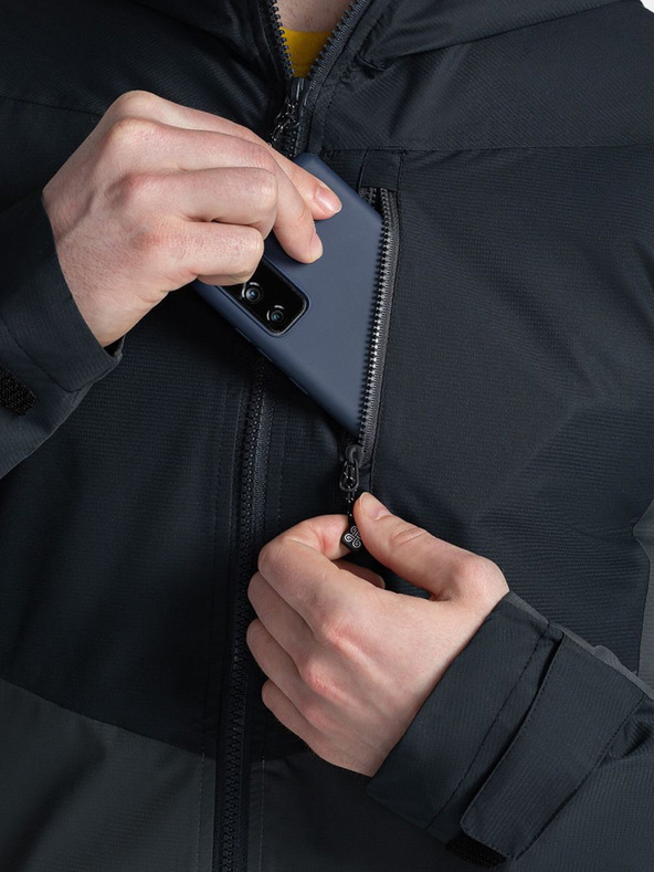 Kilpi Сиво и черно мъжко яке за спорт Kilpi Sonna-M