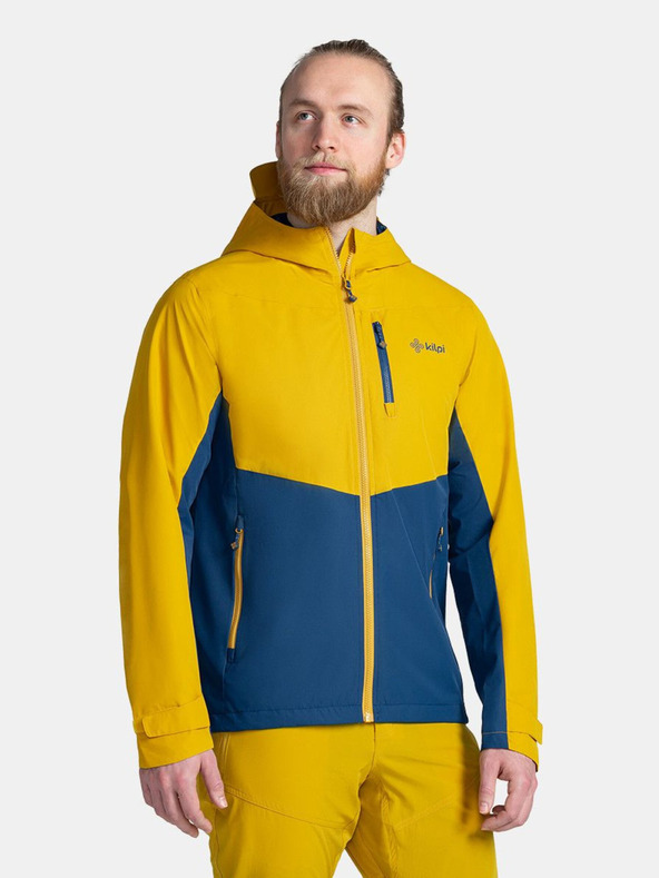Kilpi Синьо и жълто мъжко яке за открито Kilpi SONNA-M