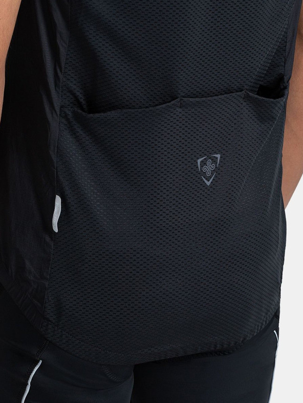 Kilpi Черна мъжка колоездачна жилетка Kilpi FLOW-M