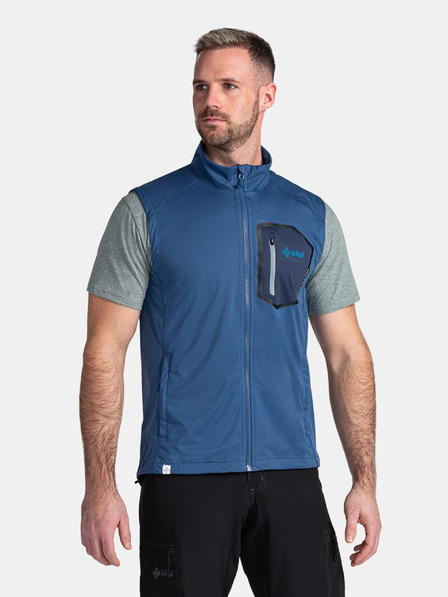 Kilpi Тъмносиня мъжка софтшел жилетка Kilpi RIELLO-M