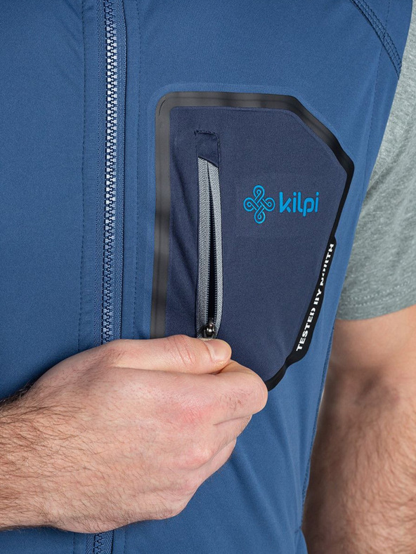 Kilpi Тъмносиня мъжка софтшел жилетка Kilpi RIELLO-M