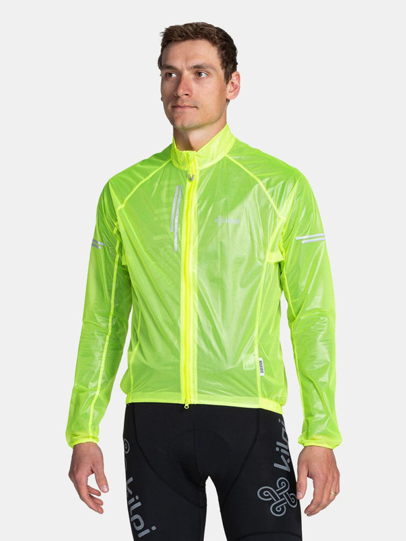 Kilpi Жълто мъжко колоездачно яке Kilpi EMERGENCY-M