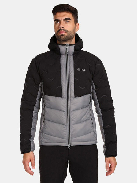 Kilpi Сиво и черно мъжко изолирано яке Kilpi TEVERY-M