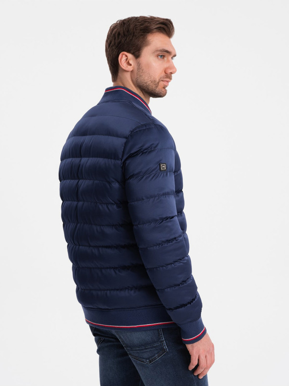 Ombre Clothing Тъмносиньо мъжко ватирано бомбе Ombre Clothing