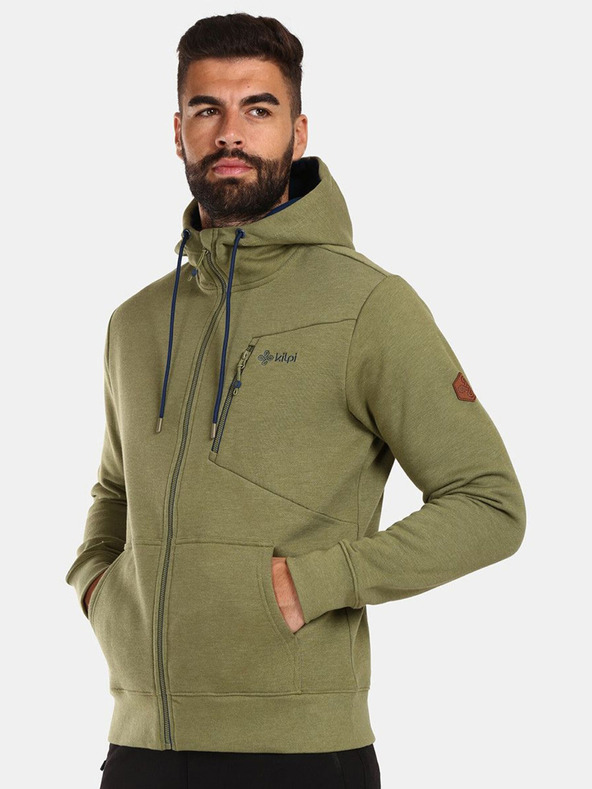 Kilpi Мъжки памучен суитшърт Kilpi PREDA-M в цвят каки