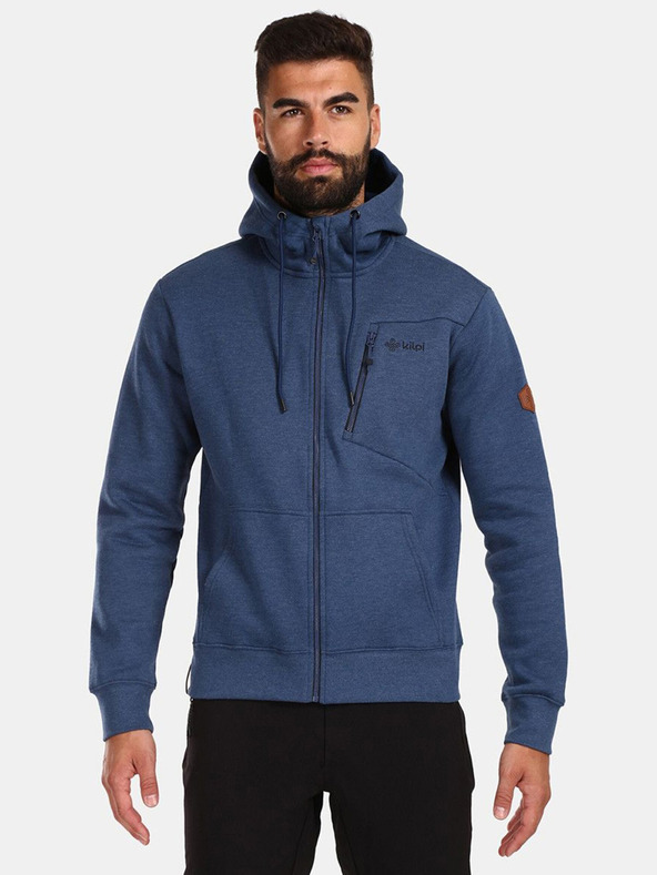 Kilpi Тъмносин мъжки памучен суитшърт Kilpi PREDA-M