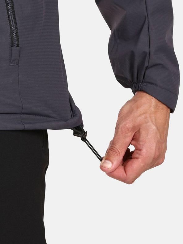 Kilpi Тъмно сиво мъжко яке за открито Kilpi OLVERA-M