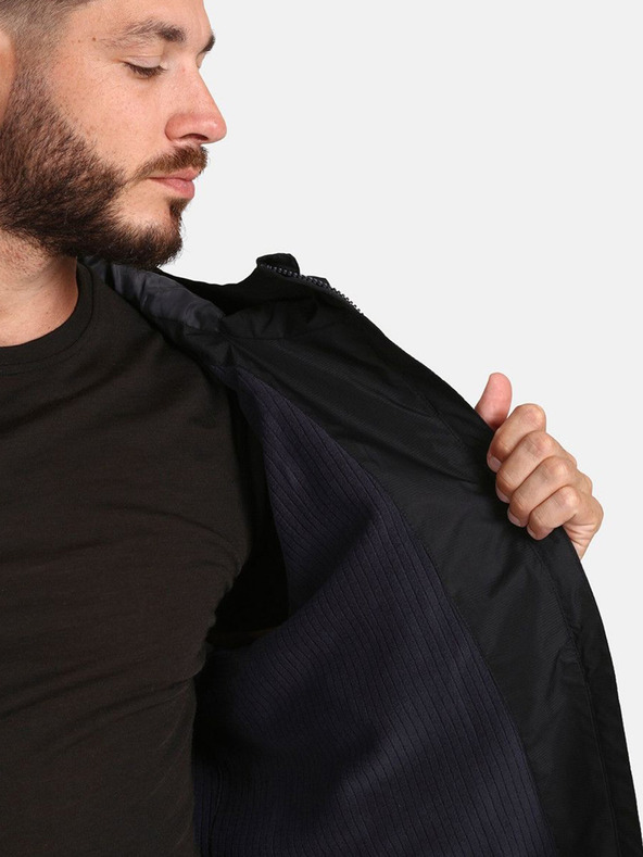 Kilpi Тъмно сиво мъжко яке за открито Kilpi OLVERA-M