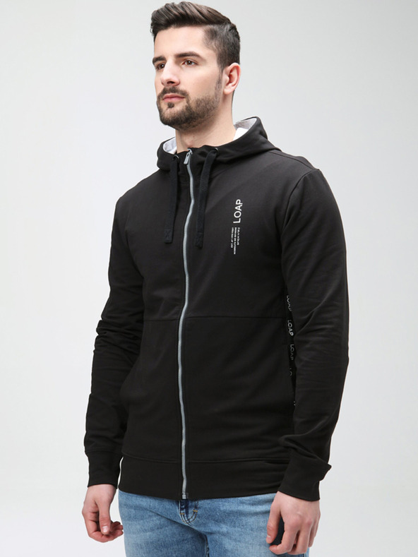 Loap Черен мъжки суитшърт LOAP EWOLUCION