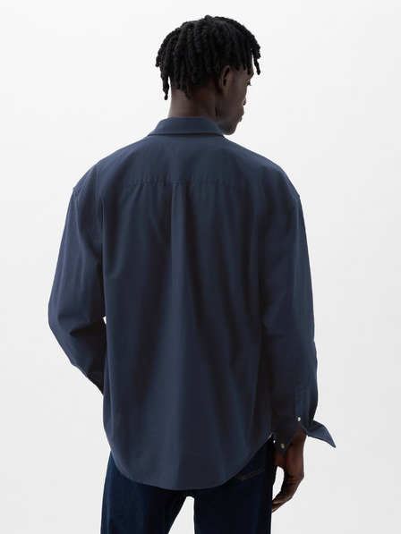 GAP Оксфорд риза с лого oversize GAP