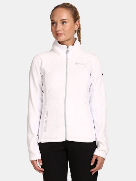 Kilpi Бяла дамска блуза с цип от полар Kilpi SKATHI