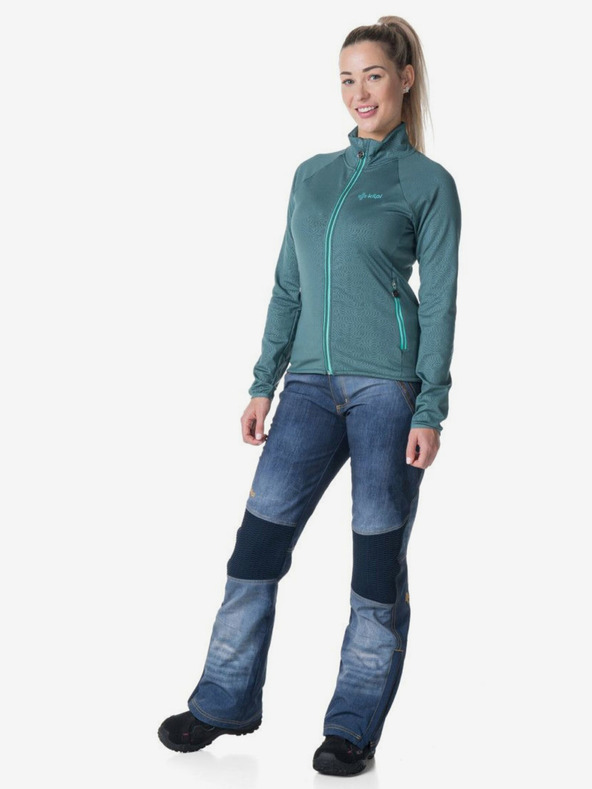 Kilpi Зелен дамски спортен суитчър KILPI JUNIE