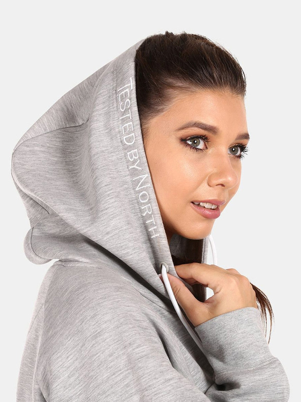 Kilpi Светлосив дамски памучен суитшърт Kilpi FJELA-W