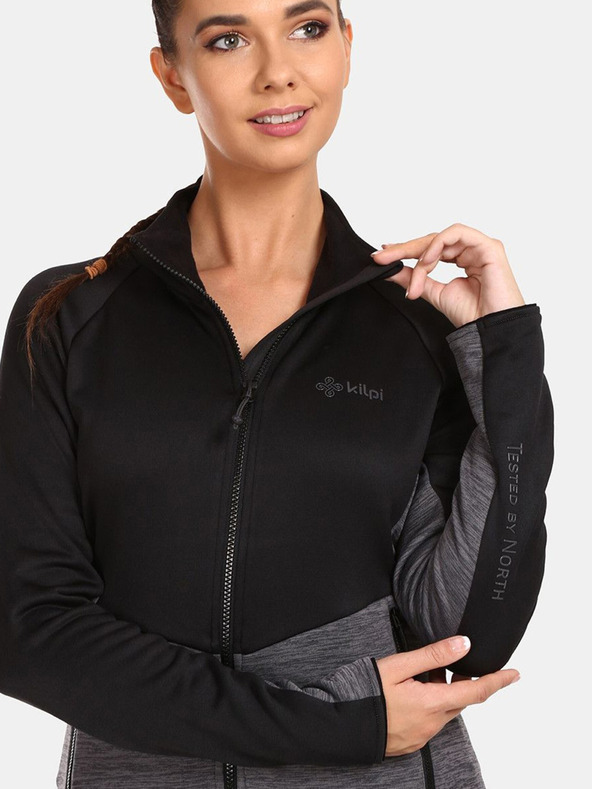 Kilpi Черен дамски функционален спортен суитшърт Kilpi TOMMS-W