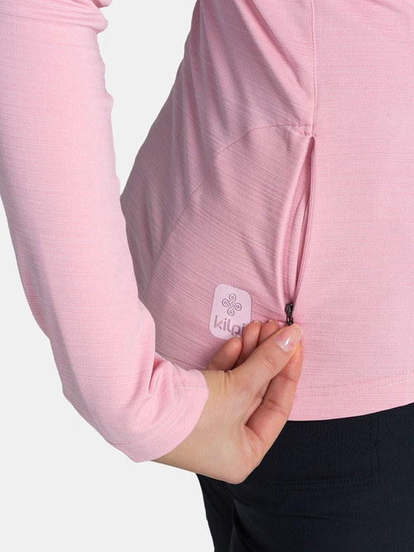 Kilpi Розов дамски спортен суитчър със стояща яка Kilpi MONTALE