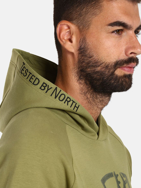 Kilpi Мъжки памучен суитшърт в цвят каки Kilpi FJELA-M