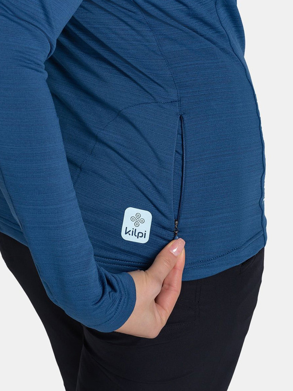 Kilpi Син спортен дамски суитчър със стояща яка Kilpi MONTALE
