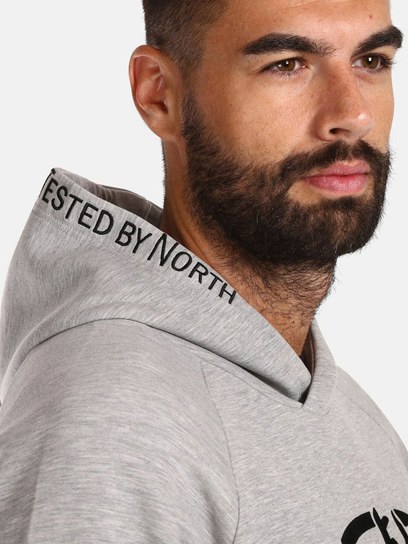 Kilpi Светлосив мъжки памучен суитшърт Kilpi FJELA-M