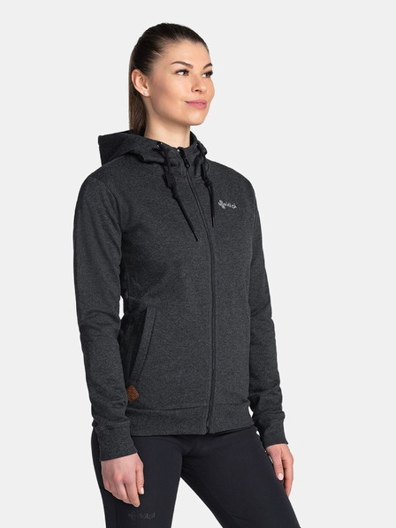 Kilpi Черен дамски суитчър с принт на гърба Kilpi BERY-W