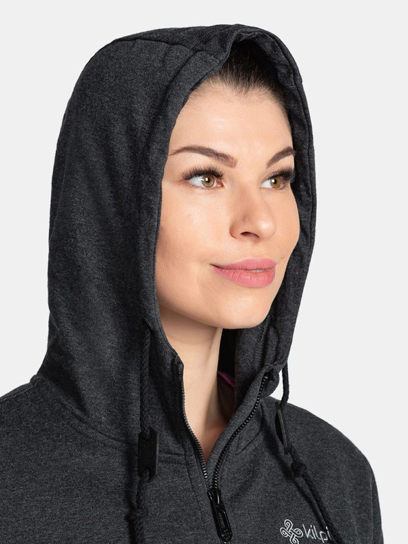 Kilpi Черен дамски суитчър с принт на гърба Kilpi BERY-W