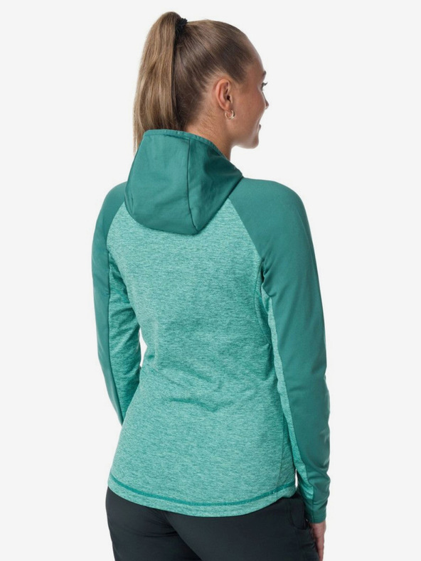 Kilpi Тюркоазена дамска функционална блуза с кафяв цвят Kilpi LAYANA-W