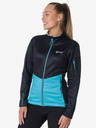 Kilpi Черно-син дамски функционален суитчър с качулка Kilpi TEAM FLEECE-W