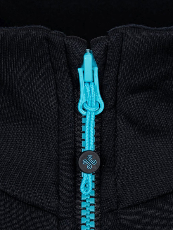 Kilpi Черно-син дамски функционален суитчър с качулка Kilpi TEAM FLEECE-W