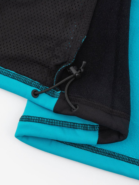 Kilpi Черно-син дамски функционален суитчър с качулка Kilpi TEAM FLEECE-W