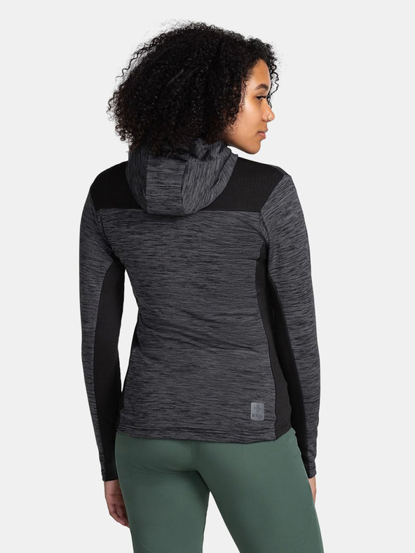 Kilpi Черна дамска спортна качулка Kilpi SEVELEN-W