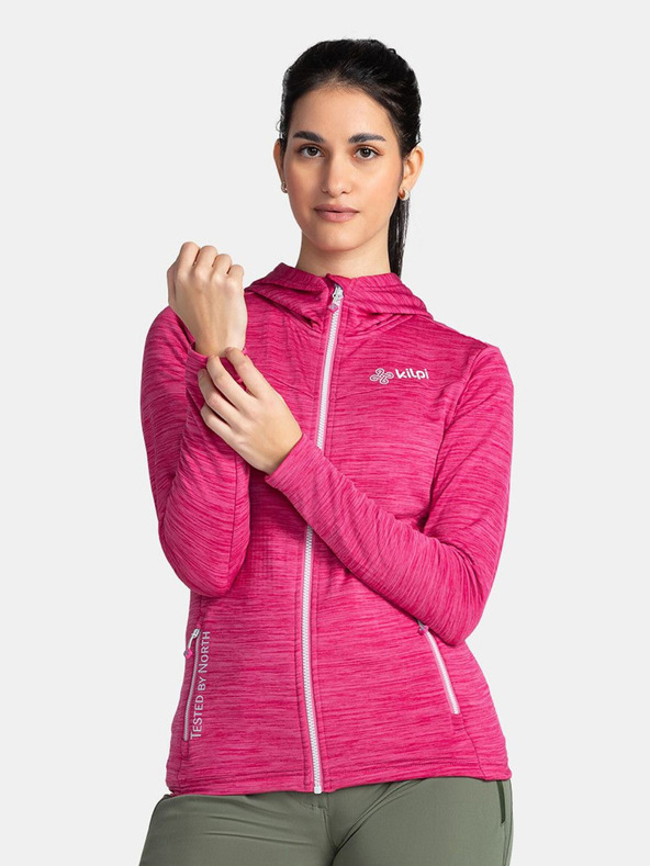 Kilpi Розов дамски суитчър с качулка Kilpi SEVELEN-W