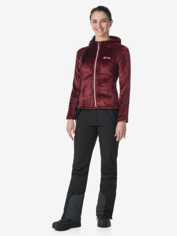 Kilpi Дамски вълнен суитчър в бордо Kilpi MARIEL-W