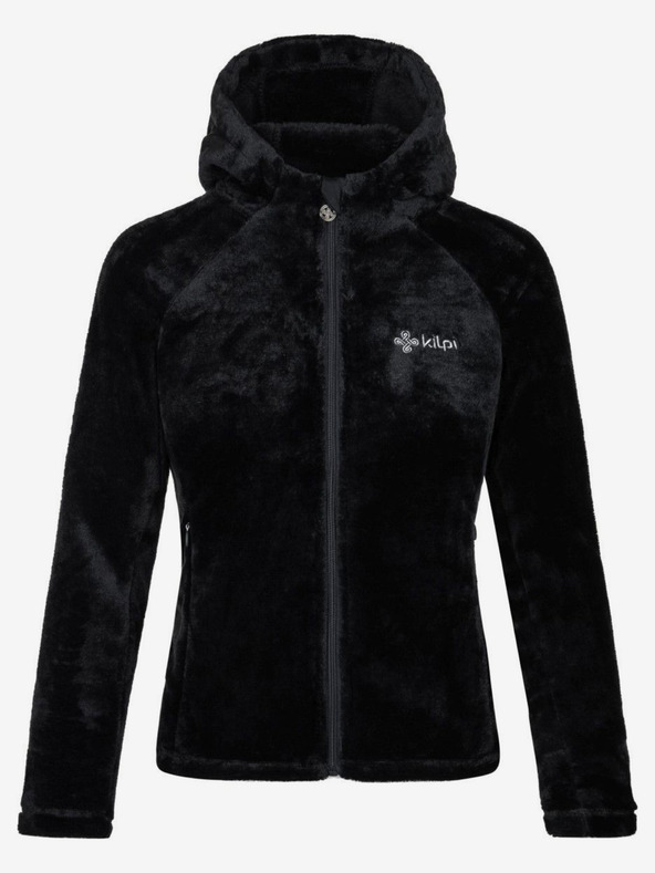 Kilpi Черна дамска поларена качулка Kilpi MARIEL-W