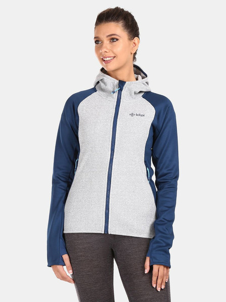 Kilpi Сиво-синя дамска вълнена качулка Kilpi VERSAM-W