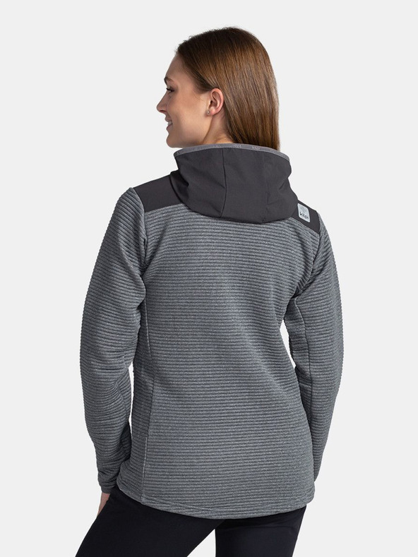 Kilpi Тъмно сив дамски суитчър с качулка Kilpi TANALI-W