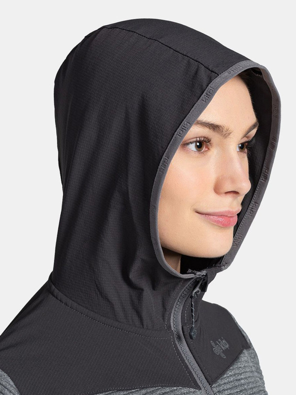 Kilpi Тъмно сив дамски суитчър с качулка Kilpi TANALI-W