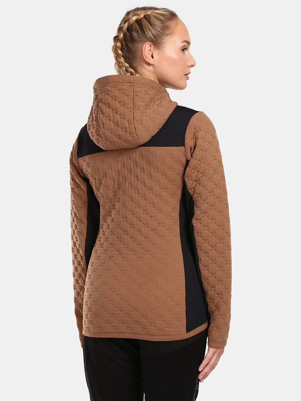 Kilpi Черно-кафяв дамски суитчър Kilpi NEVIA-W