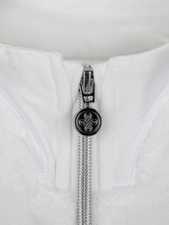 Kilpi Черно-бял дамски суитшърт от полар с цип Kilpi SKATHI