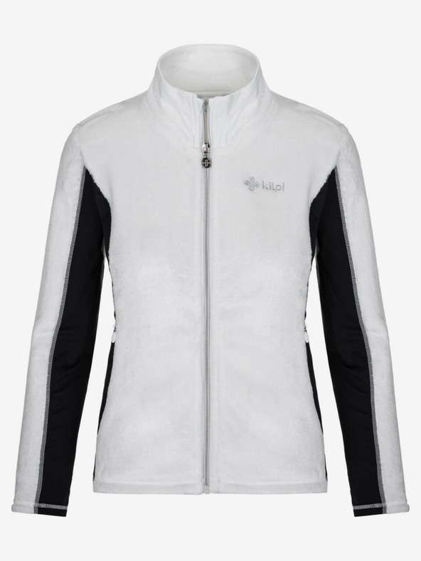 Kilpi Черно-бял дамски суитшърт от полар с цип Kilpi SKATHI