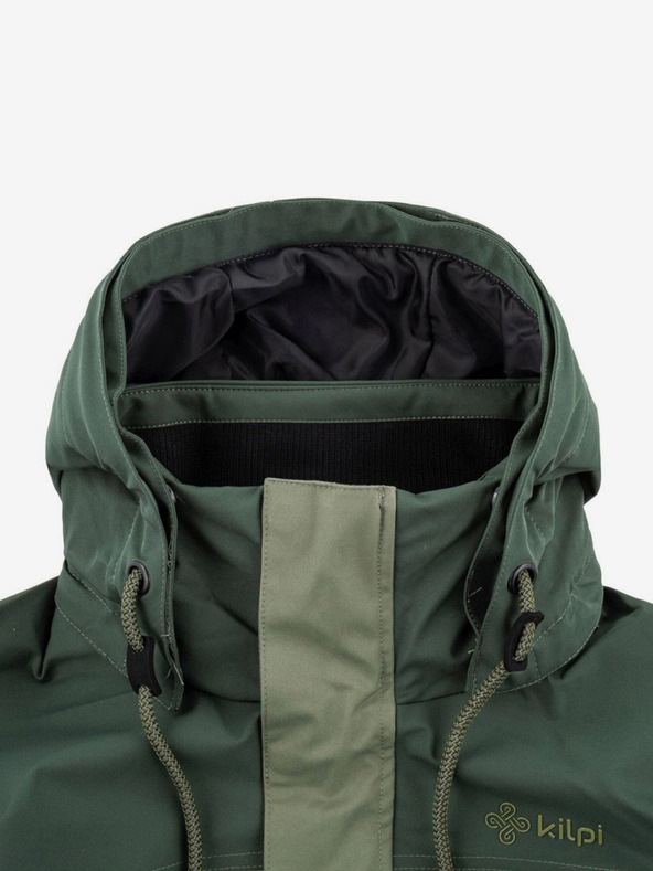 Kilpi Зелено мъжко зимно яке с изкуствена кожа Kilpi ALPHA