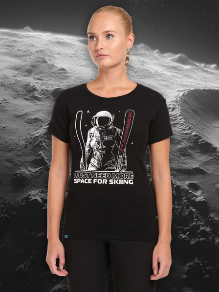 Kilpi Черна дамска тениска с щампа Kilpi LTD TRITON