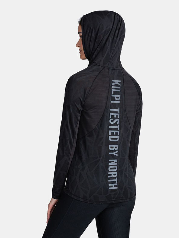 Kilpi Черен дамски суитшърт с качулка Kilpi AILEEN