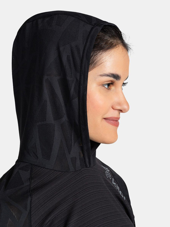 Kilpi Черен дамски суитшърт с качулка Kilpi AILEEN