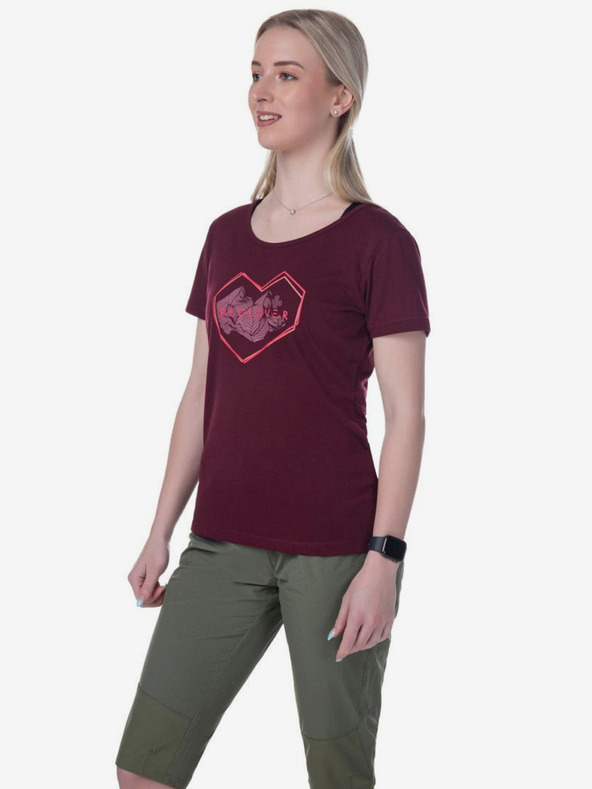 Kilpi Тъмнорозова спортна тениска за жени Kilpi GAROVE