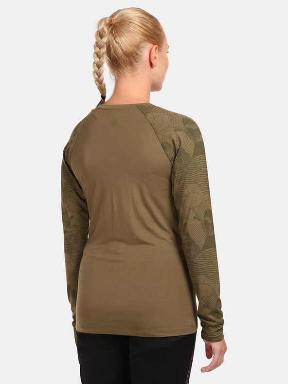 Kilpi Дамска спортна тениска Kilpi VENDELIA в цвят каки