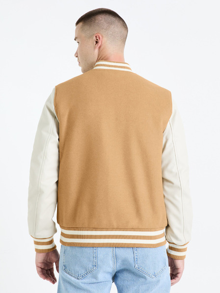 Celio Мъжки бежов бомбър от вълнена смес Celio Fuvarsi