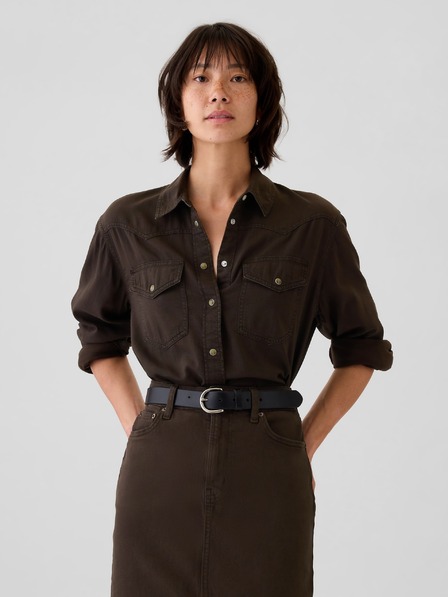 GAP Дънкова риза с изрязани ръкави Gap