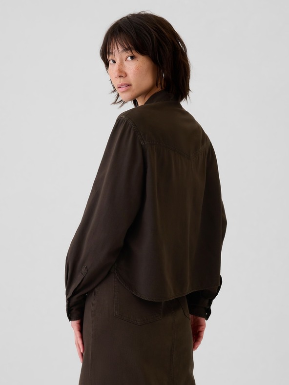 GAP Дънкова риза с изрязани ръкави Gap