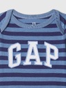 GAP Бебешко памучно боди с лого GAP